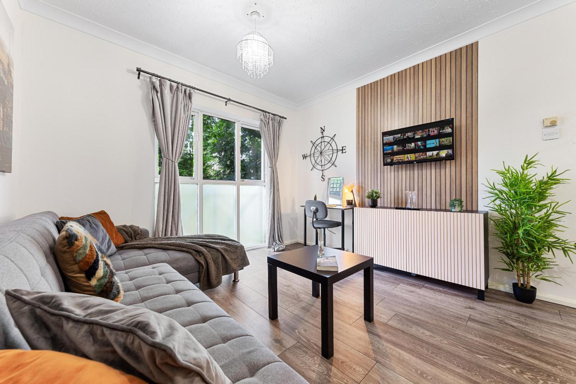 Elegant & Cozy Fbs Downtown Flat Daire Londra Oda fotoğraf